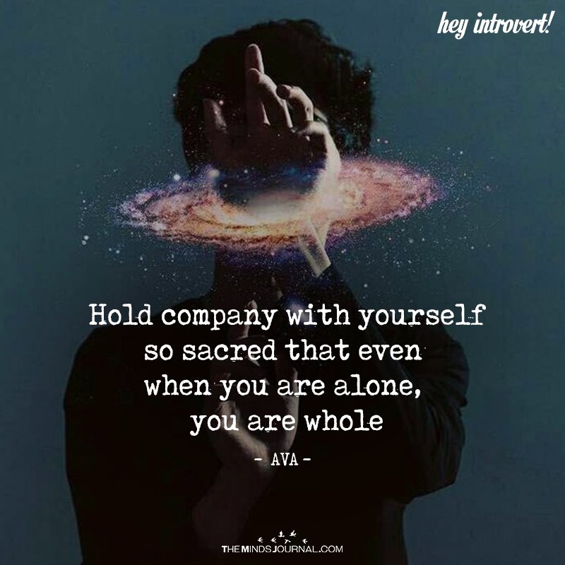Hold Company With Yourself