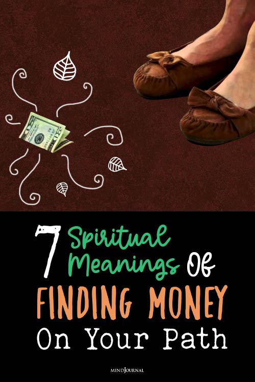 Spiritual Meanings Finding Money On Path pin