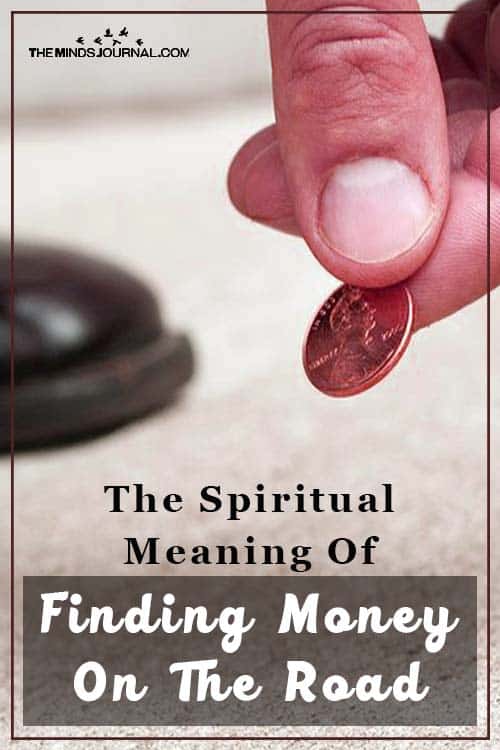 The Spiritual Meaning of Finding Money On The Road pin