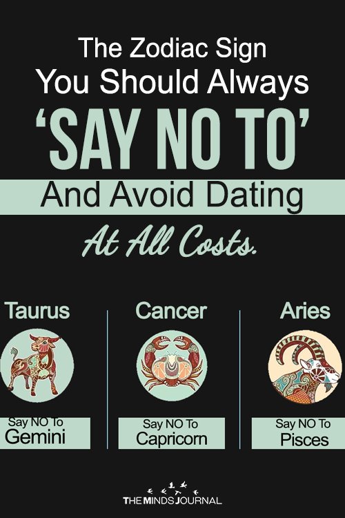 The Zodiac Sign You Should Always Say No To And Avoid Dating At All Costs.