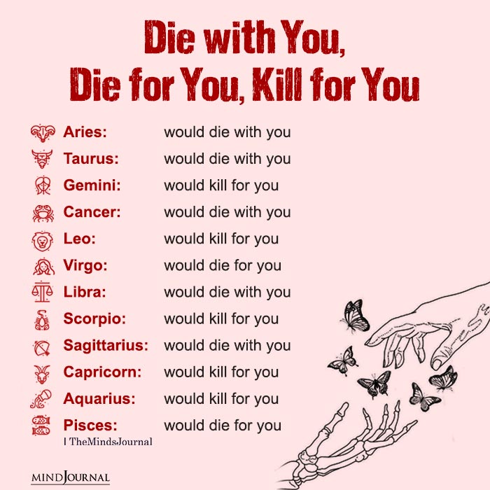 Zodiac Signs Who Can Kill Or Die For You
