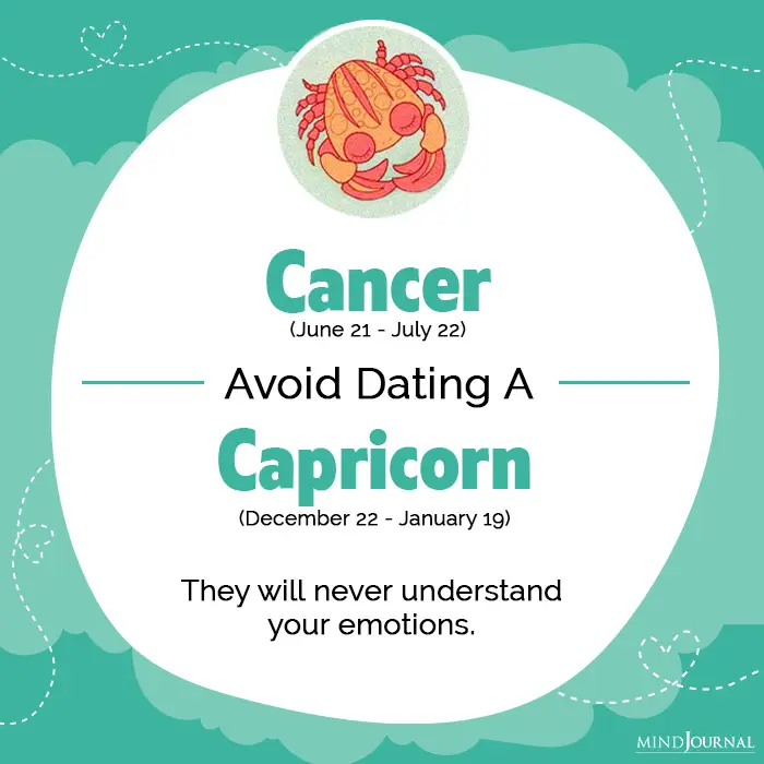 avoid dating cancer