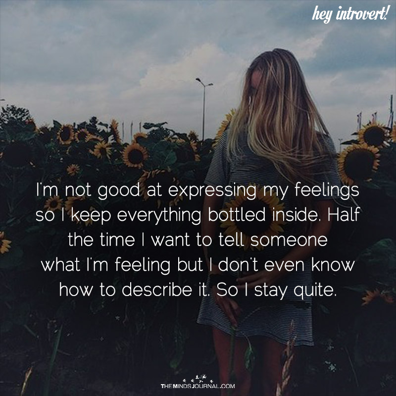 I'm Not Good At Expressing My Feelings