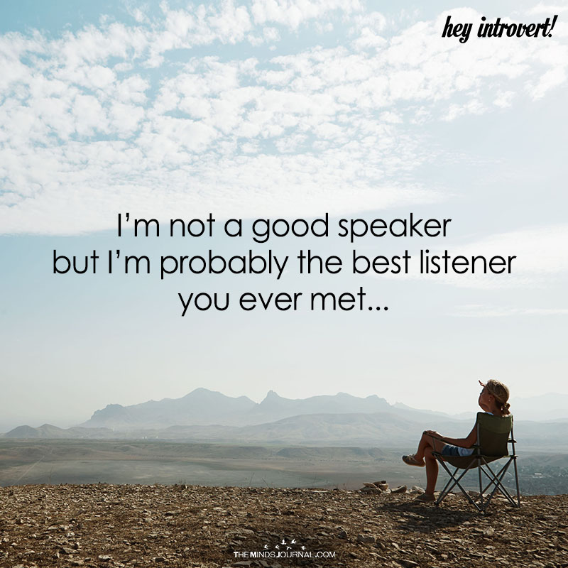 I'm Not A Good Speaker