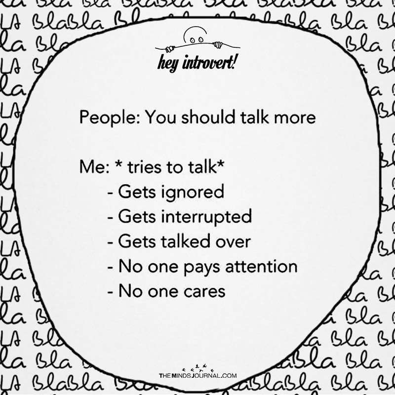 People: You Should Talk More