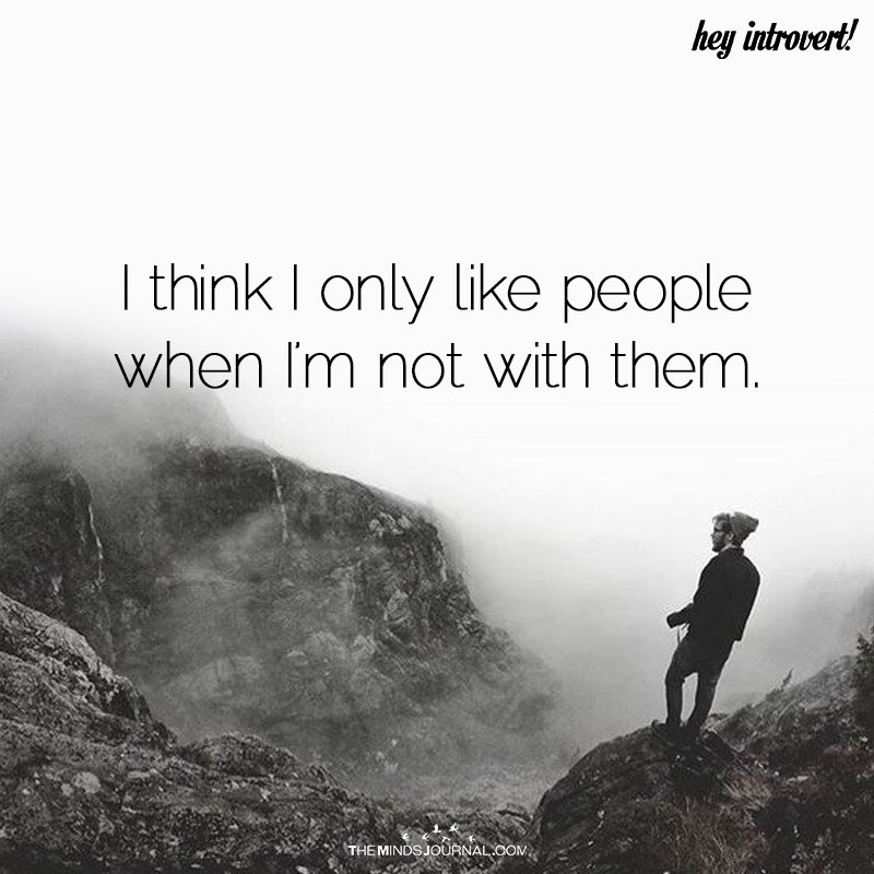 I Think I Only Like People