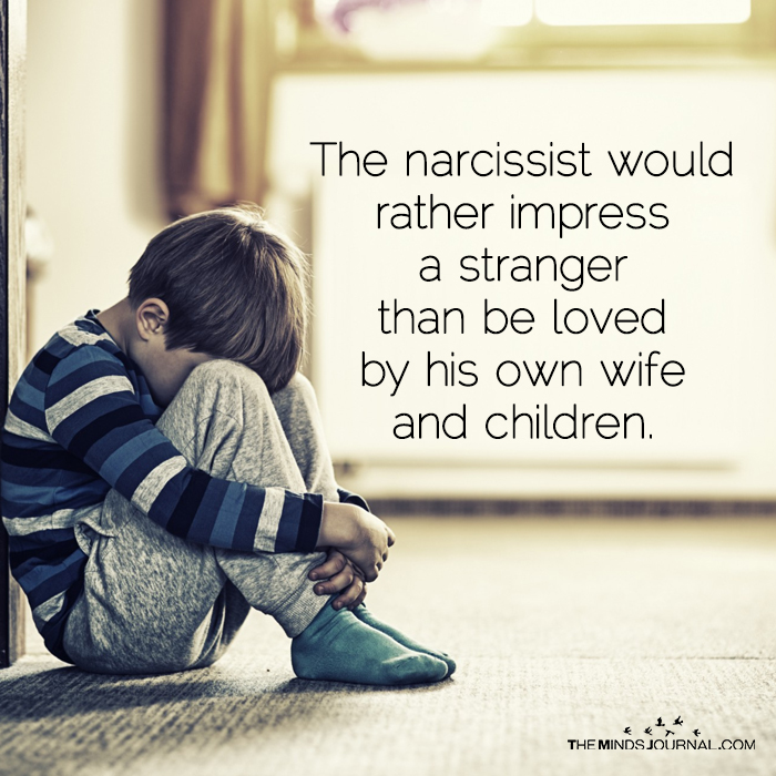 The Narcissist Would Rather Impress A Stranger