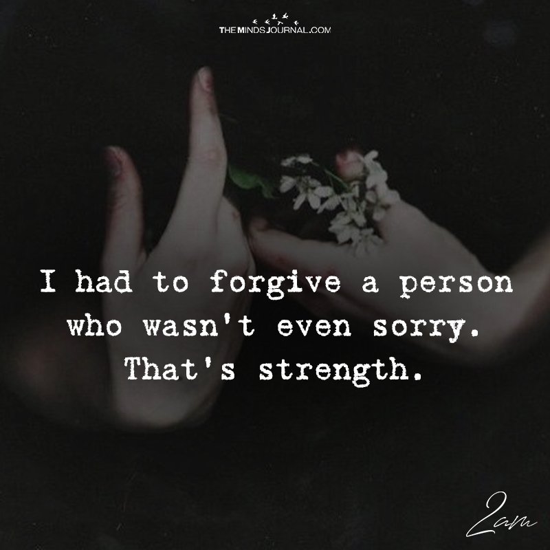 I Had To Forgive A Person