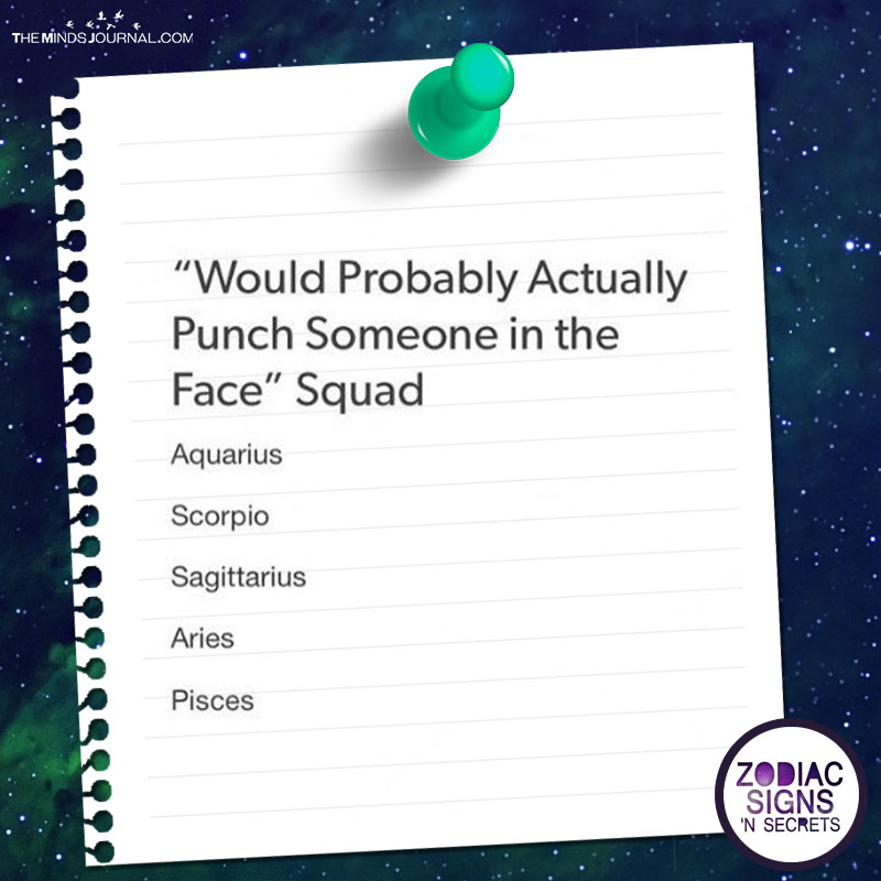 "Would Probably Actually Punch Someone In The Face" Squad