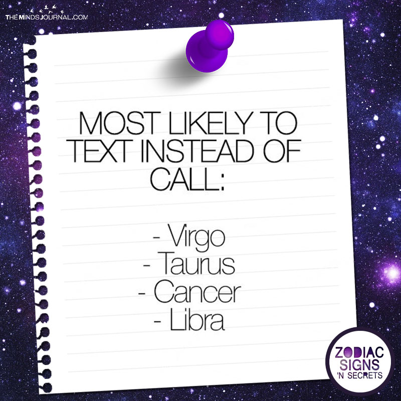 Most Likely To Text Instead Of Call