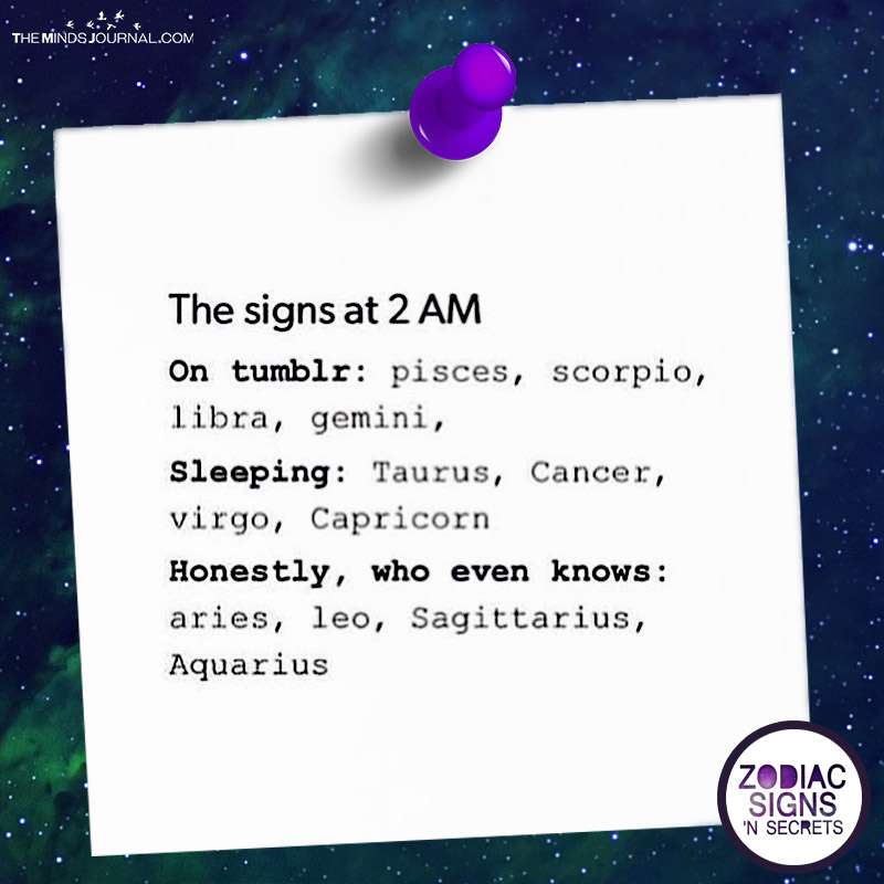 The Signs At 2 Am
