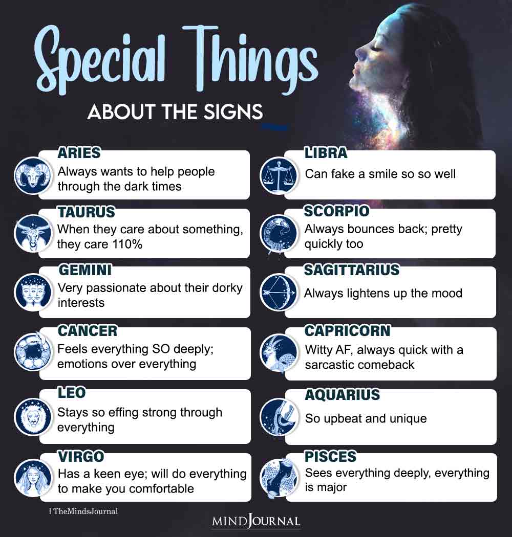 Special Things About The Zodiac Signs