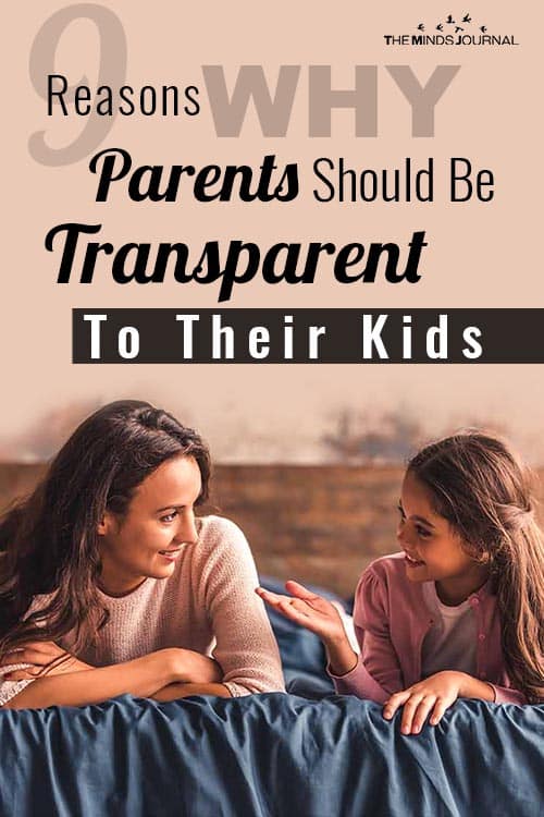 Why Parents Should Be Transparent to Kids pin