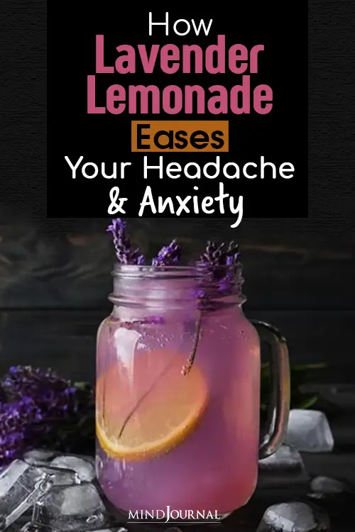 lavender lemonade eases your headache and anxiety pin