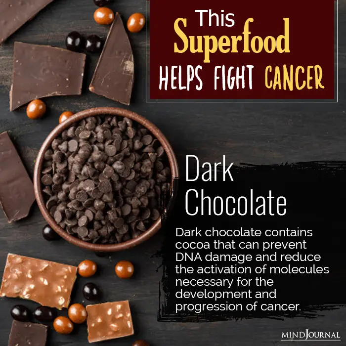 superfoods prevent cancer dark chocolate