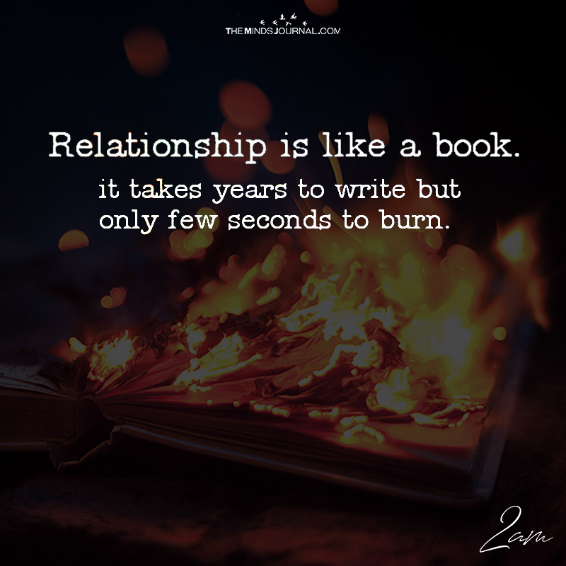 Relationship Is Like A Book