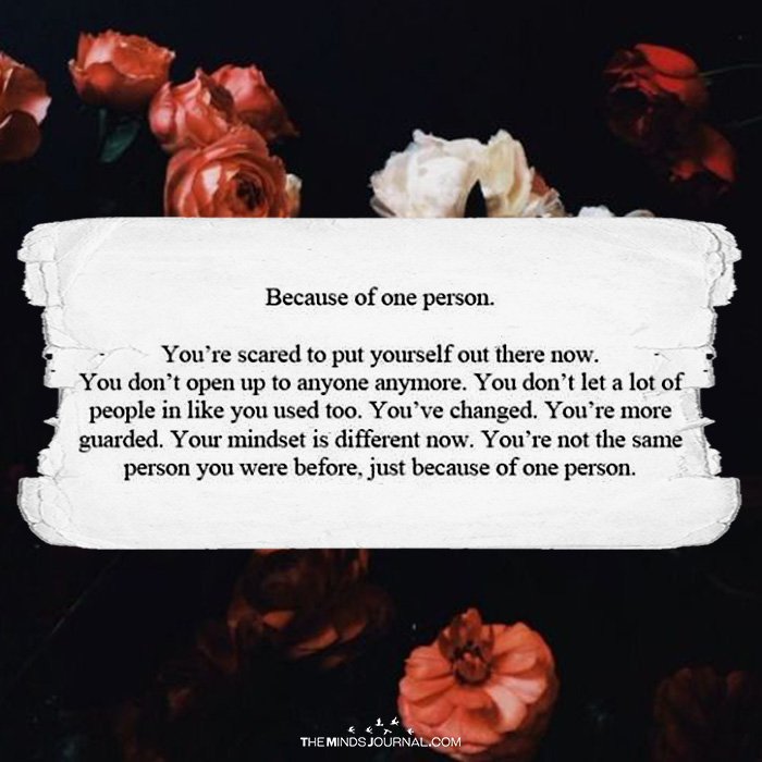 Because Of One Person