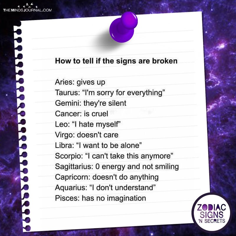 How To Tell If The Signs Are Broken