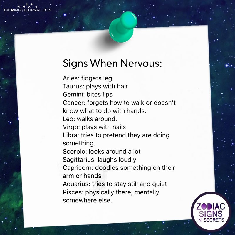 What Signs Do When They Are Nervous