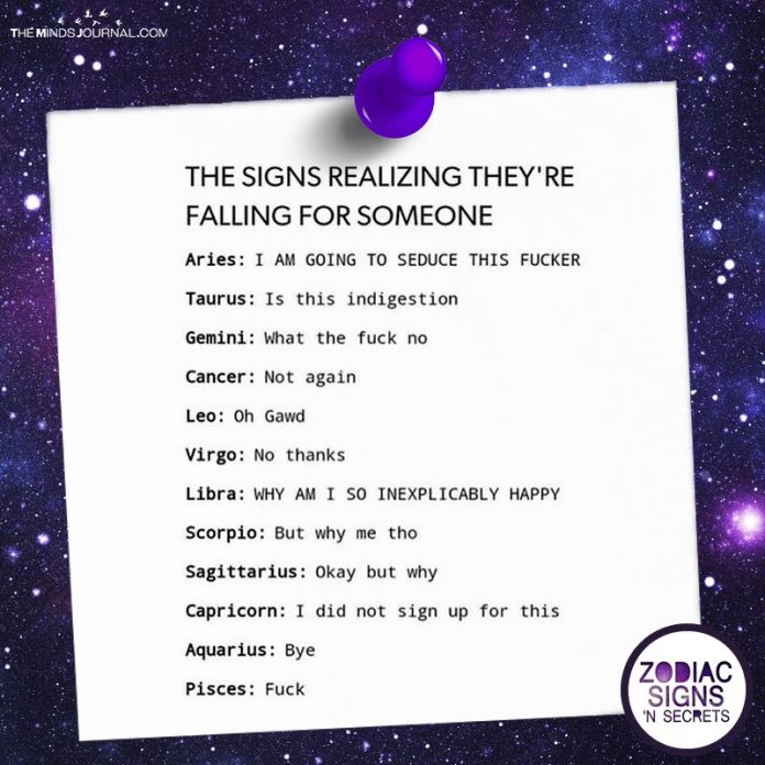 The Signs Realize They're Falling For Someone