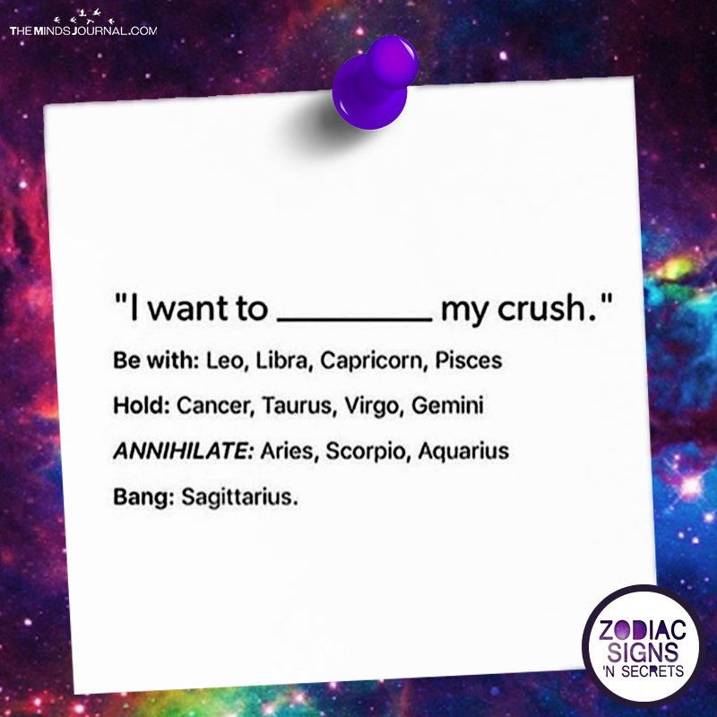 What The Signs Want To Do With Their Crush