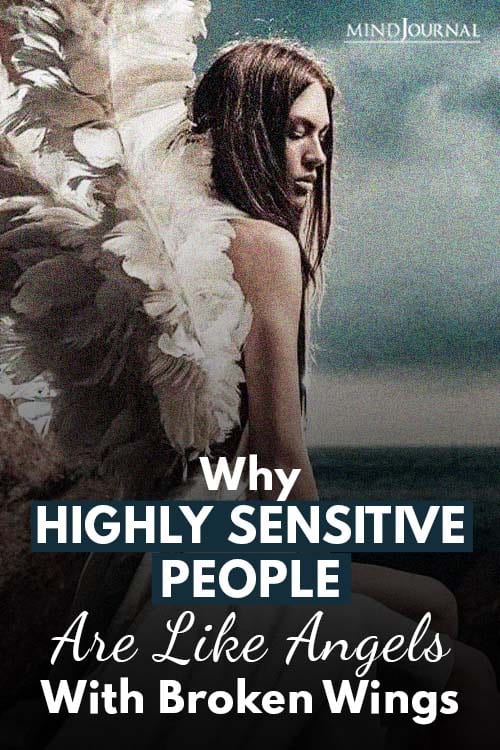 Highly Sensitive People Angels Broken Wings Pin