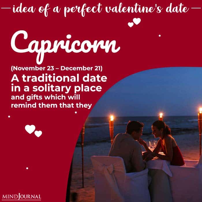 Ideal Valentines Day Date capricon