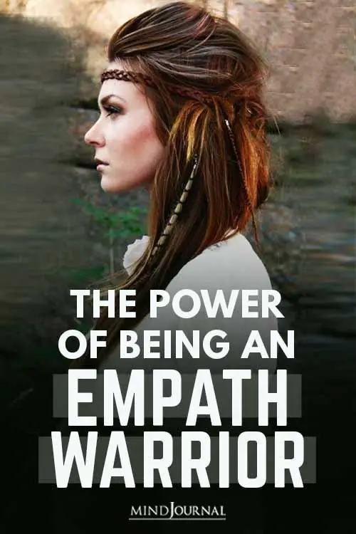 Power of Being Empath Warrior Pin