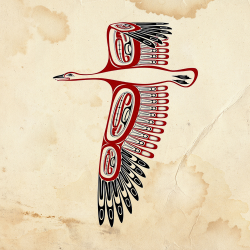 The Snow Goose - native american totem signs
