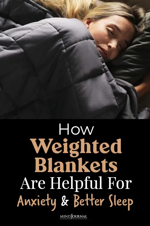blankets are helpful for anxiety and sleep pin