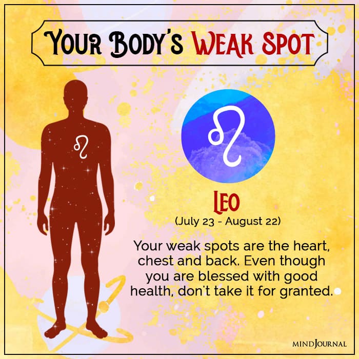 body weak spot leo