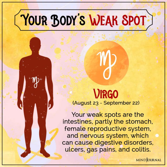 body weak spot virgo