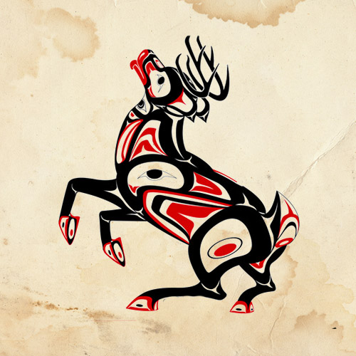 The Deer - native american totem symbols