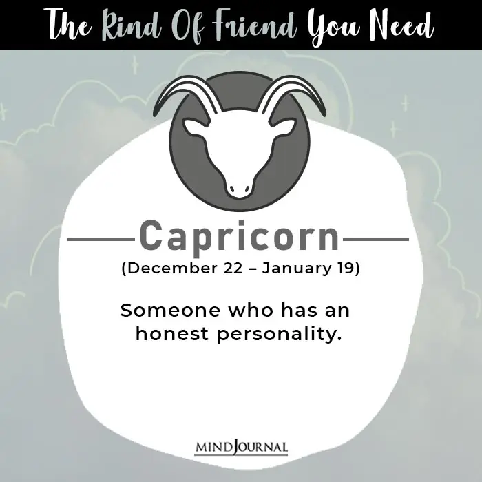 kind of friend carpricorn