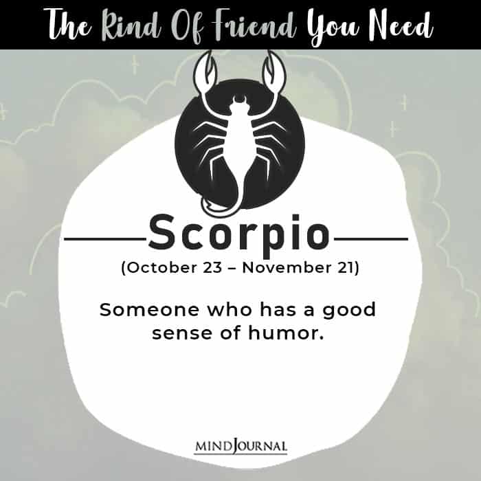 kind of friend scorpio
