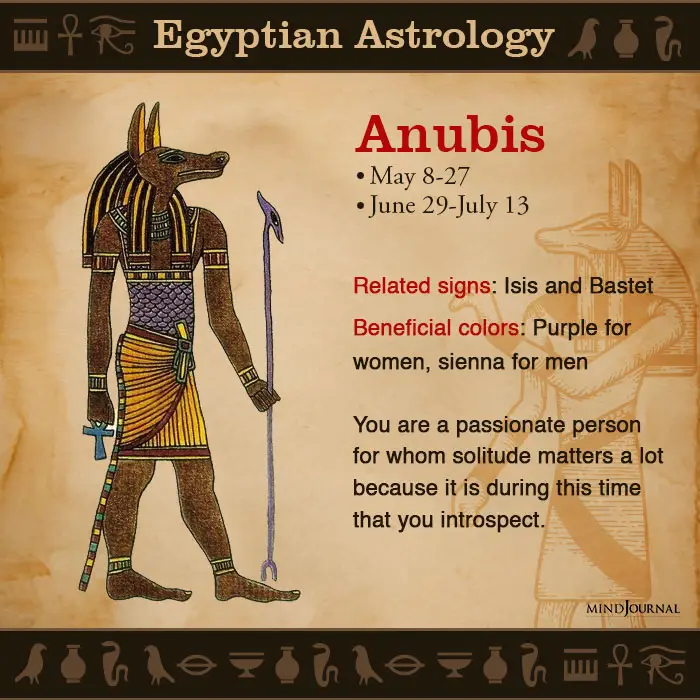 Egyptian Astrology zodic sign anubis