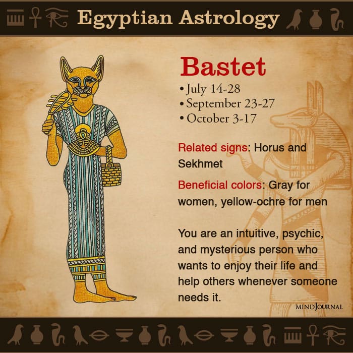 Egyptian Astrology zodic sign bastet