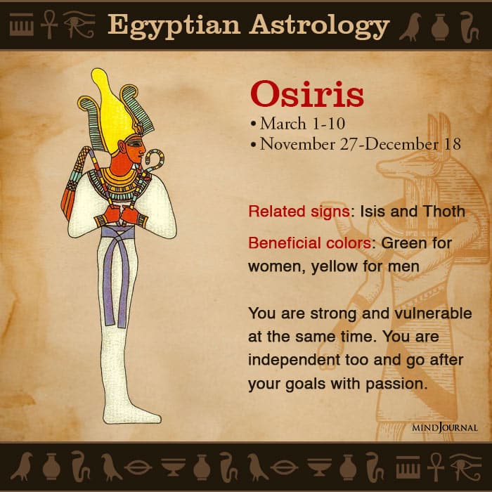Egyptian Astrology zodic sign osiris