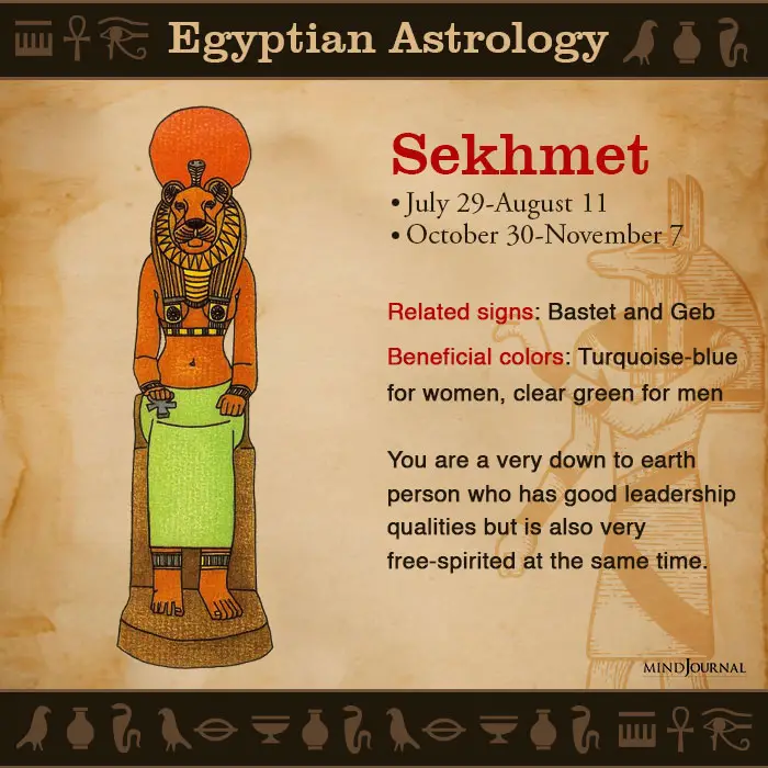 Egyptian Astrology zodic sign sekhmet