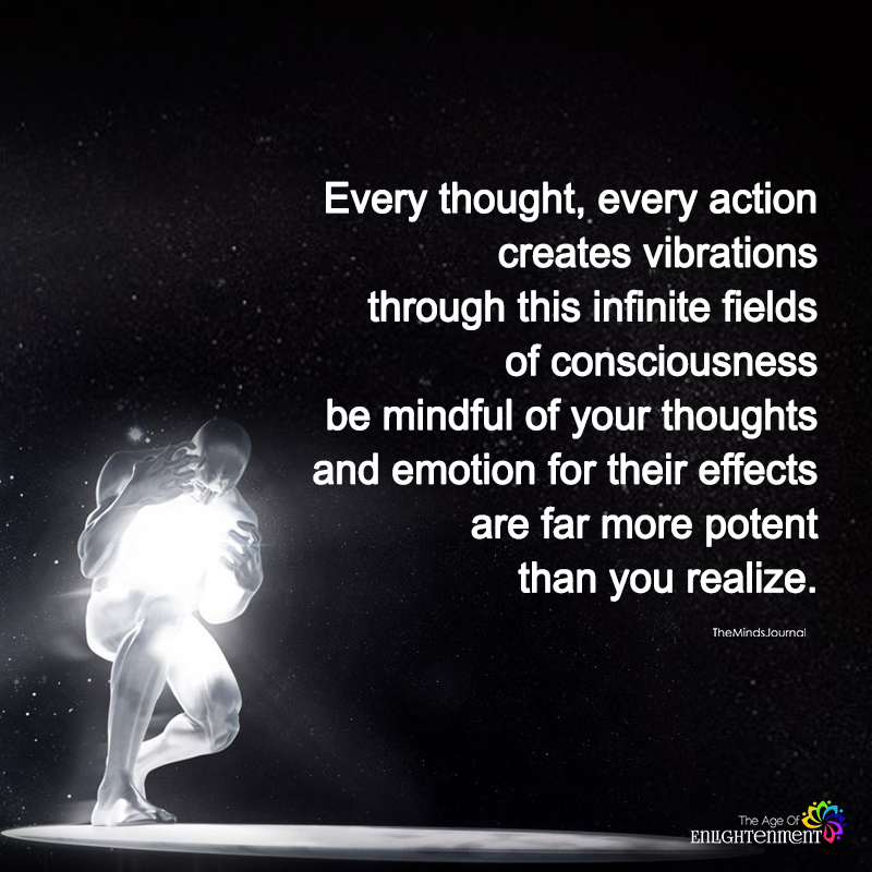 Every Thoughts, Every Action Creates Vibrations