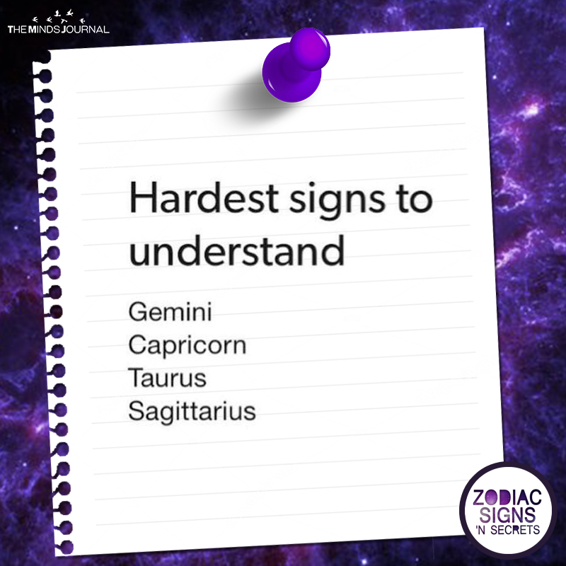 Hardest Signs To Understand