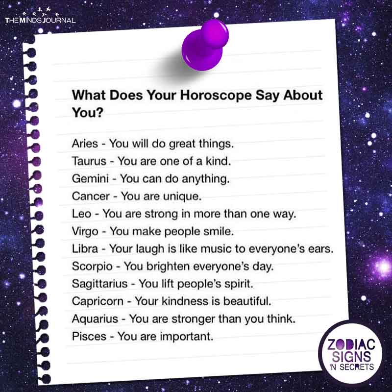 What Does Your Horoscope Say About You