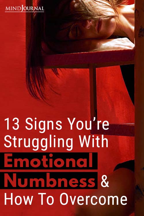 Signs Struggling Emotional Numbness pin