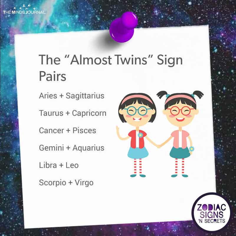 The Almost Twins Sign Pairs