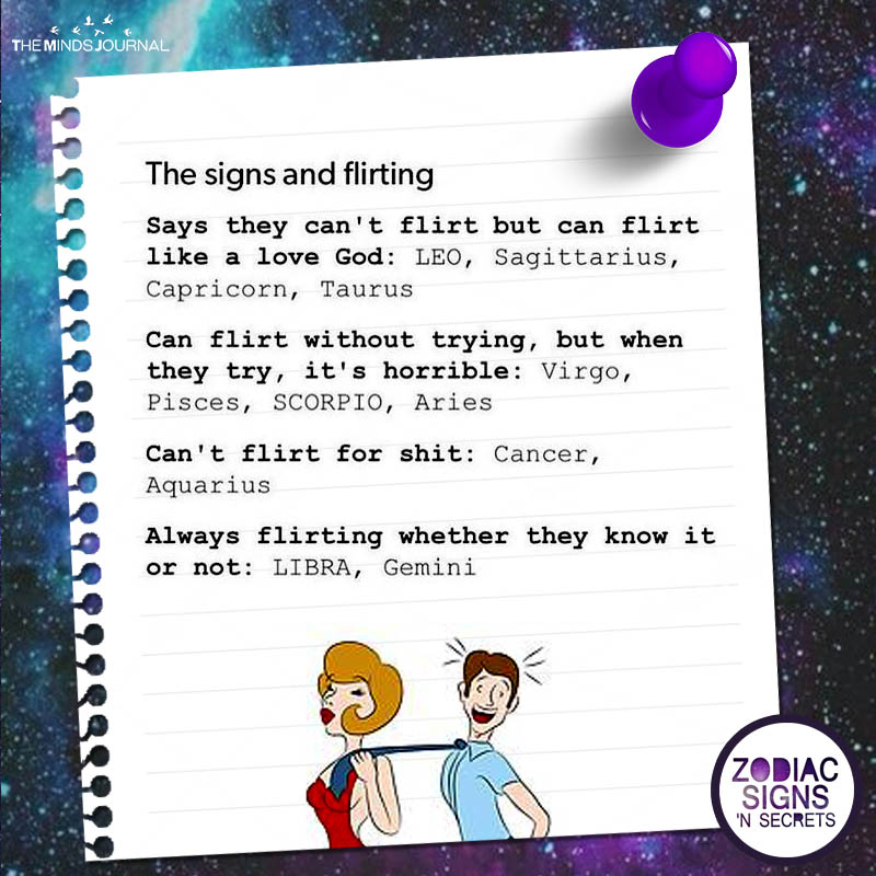 The Signs And Flirting