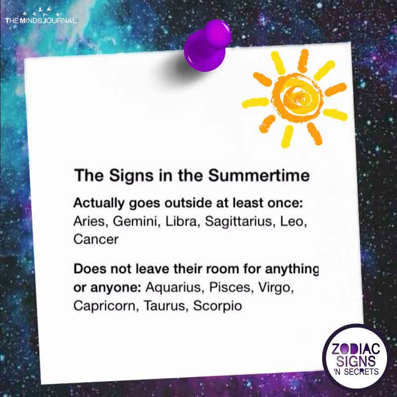 The Signs In The Summertime