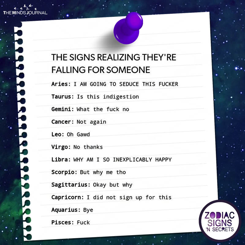 The Signs Realising They're Falling For Someone
