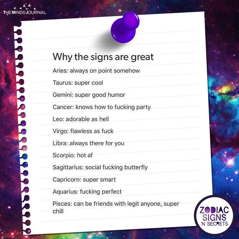 Why The Signs Are Great