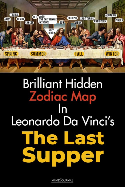 Zodiac Map Leonardo Da Vinci The Last Supper pin