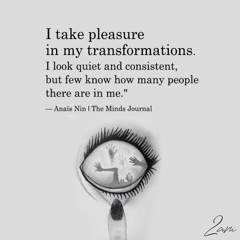 I Take Pleasure In My Transformations